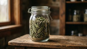 Jar of Dried Catnip