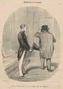 Je ne m'étonne plus si je ne voyais pas mon chapeau ...