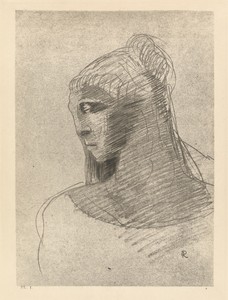 Je t'adore a l'egal de la voute nocturne.  O vase de tristesse, o grande taciturne (I adore you as I adore the vault of the night sky, O vessel of sadness, O tall silent woman)