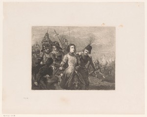 Jeanne d'Arc wordt door soldaten gevangen en meegevoerd