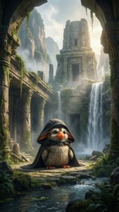 Jedi Temple Porg