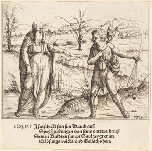 Jesse Sends David to His Brothers and Saul