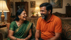 Jethalal and Dayaben Laughing