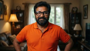 Jethalal Orange Polo Portrait