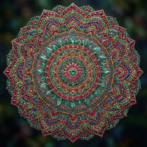 Jewel Tone Mandala