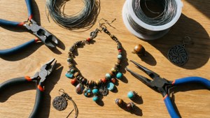 Jewelry Making Tools Flatlay