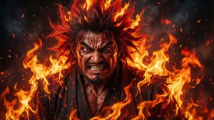 Jiraiya in Flames
