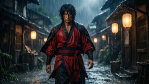Jiraiya in the Rain