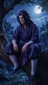 Jiraiya Moonlit Contemplation