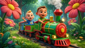JJ and TomTom Train Ride