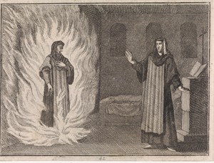 Johanna de Catharina verschijnt als geest in het vagevuur voor haar vriendin Magdalena à S. Alexio