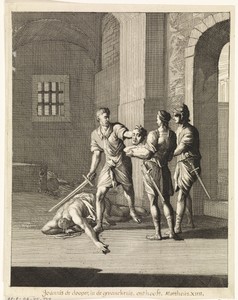 Johannes de Doper in de gevangenis onthoofd