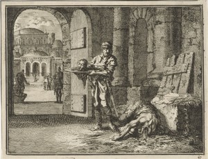Johannes de Doper in de gevangenis onthoofd