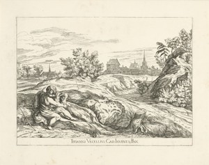 Johannes de Doper met lam in een landschap