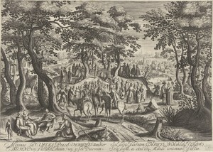 Johannes de Doper predikt tot de menigte