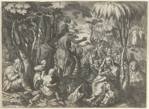 Johannes de Doper preekt in de wildernis