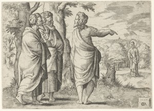 Johannes de Doper wijzend naar Christus