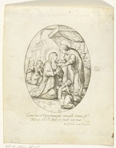 Johannes de Evangelist bedient Maria de communie