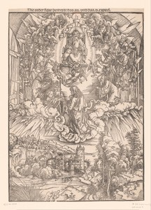 Johannes de Evangelist voor God en de ouderlingen