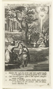 Johannes doopt Christus in de Jordaan