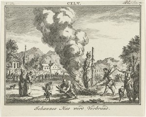 Johannes Hus op de brandstapel, 1415