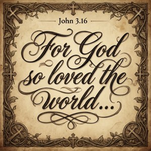 John 3:16 Calligraphy
