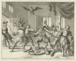 John en Alexander Ruthven gedood tijdens een gevecht met Jacobus I van Engeland, 1600