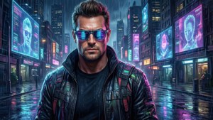 Johnny Bravo Cyberpunk