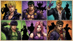 JoJo Character Collage