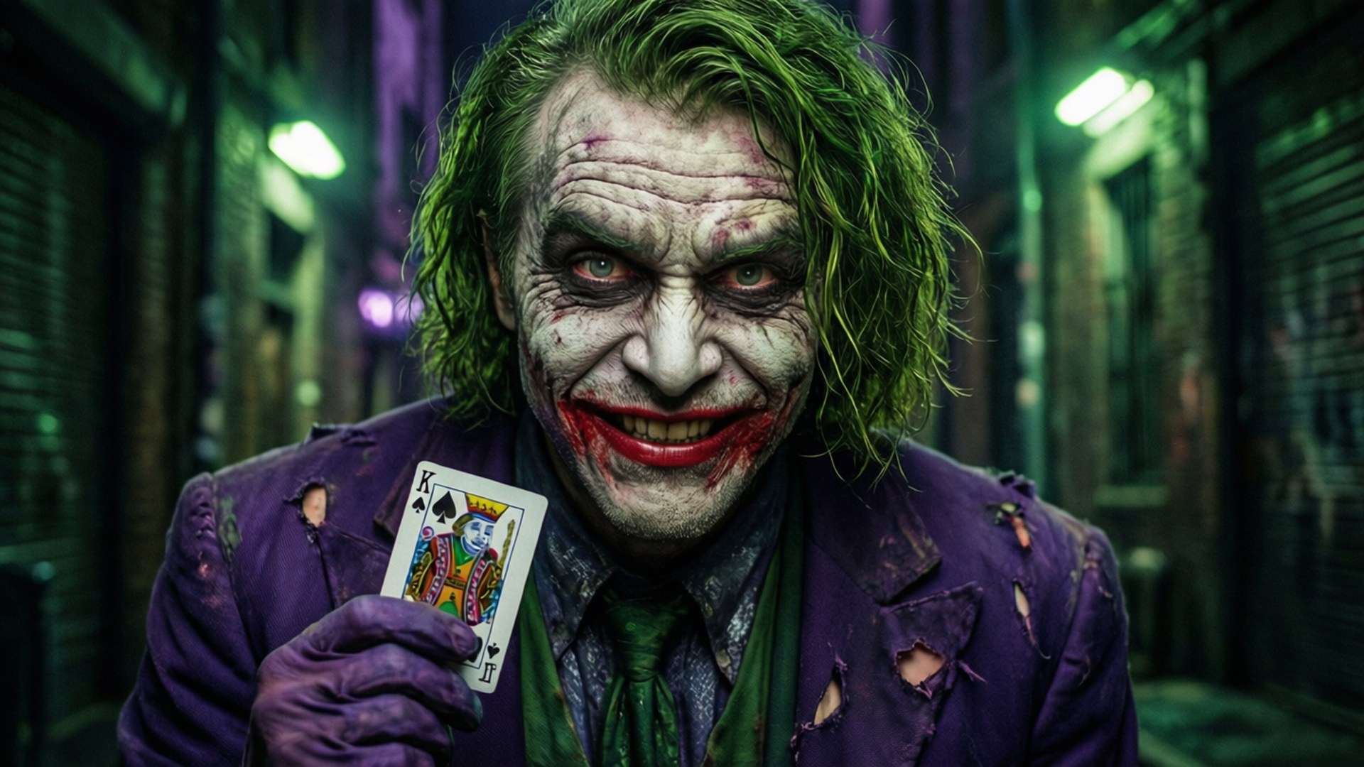 Joker Dark Alley by Wallpapers.art Studio