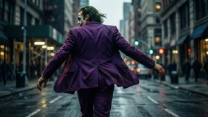 Joker Walking Away