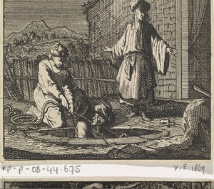 Jonatan en Achimaäs worden in een put verborgen