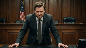 Jonathan's Courtroom Stare