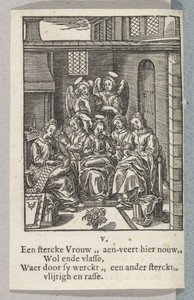 Jonge Maria als naaister