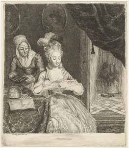 Jonge vrouw leest een brief