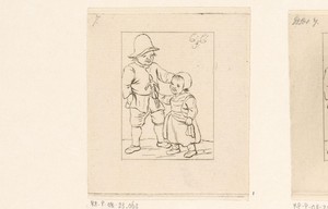 Jongen en meisje met pop