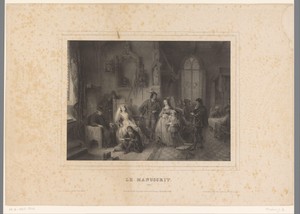 Jongen leest in gezelschap een manuscript