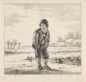 Jongen met handen in zijn zakken