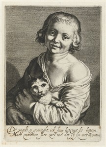 Jongen met kat