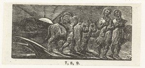 Jongen met twee ossen en een ploeg
