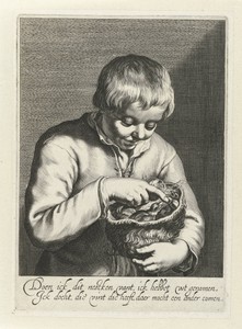 Jongen met vogelnestje