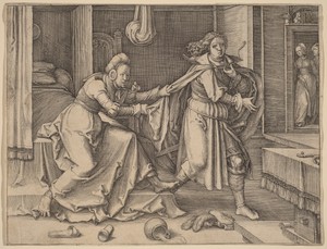 Joseph Escaping Potiphar's Wife