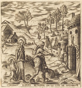 Joseph, Mary and Jesus Returning to Nazareth