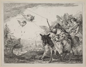Joseph, Standing, Adores the Child