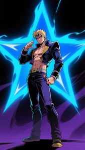 Jotaro and Star Platinum