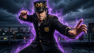 Jotaro's Midnight Standoff