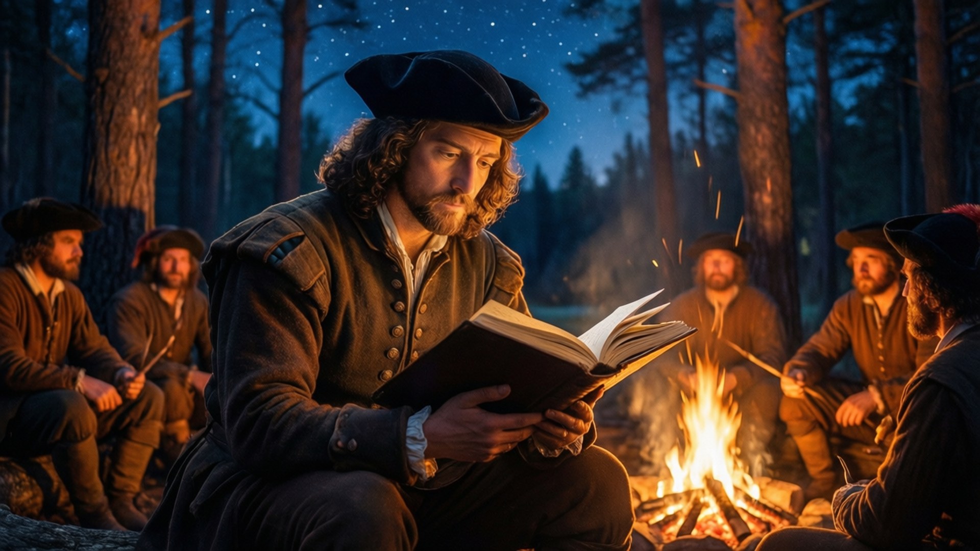 Journal by the Campfire by Wallpapers.art Studio