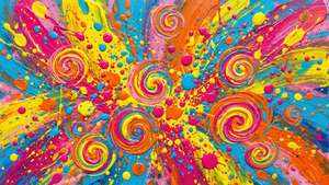 Joyful Abstract Swirls