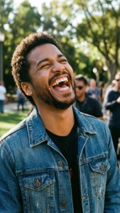 Joyful Bruno Laugh