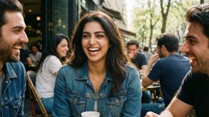Joyful Café Moment